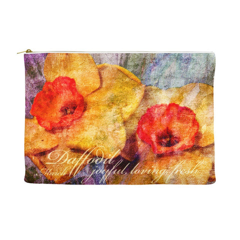 Birthday Blossom Cosmetic Pouch - March, Daffodil