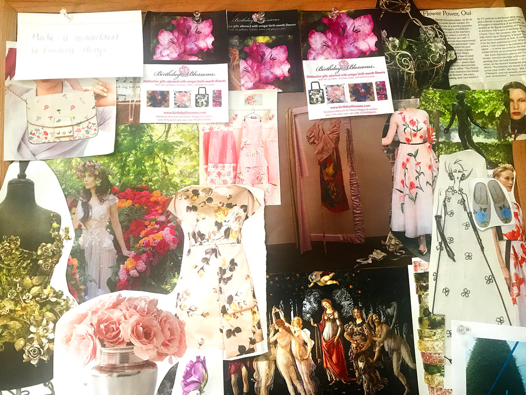 Birthday Blossoms Spring Vision Board