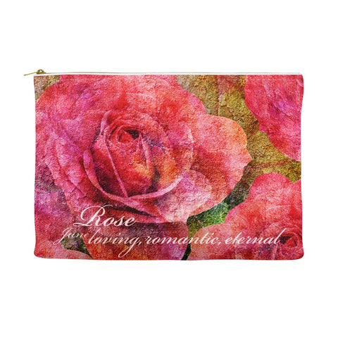 Birthday Blossom Cosmetic Pouch - June, Rose
