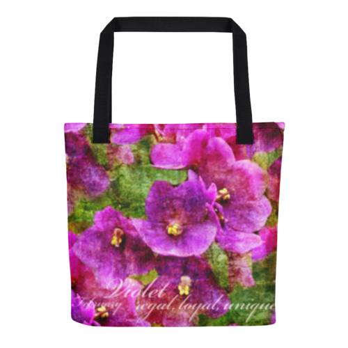 Birthday Blossom Tote Bag - February Violet