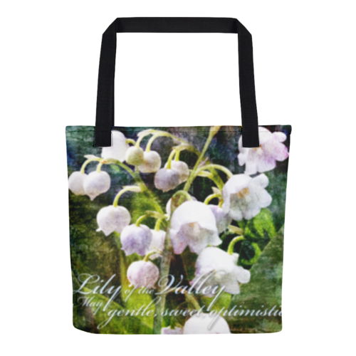 Birthday Blossom Tote Bag - May Lily of the Valey
