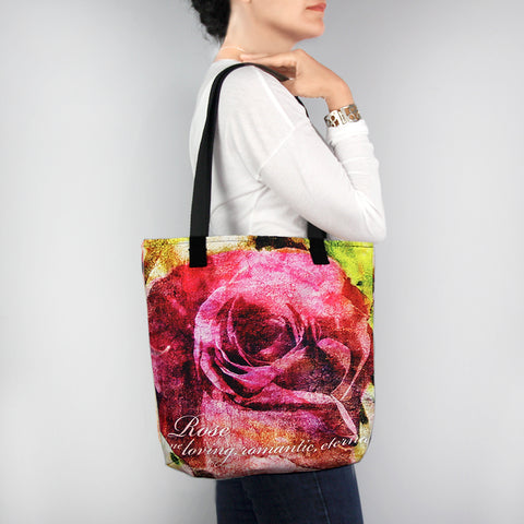 Birthday Blossom Tote Bag - June Rose