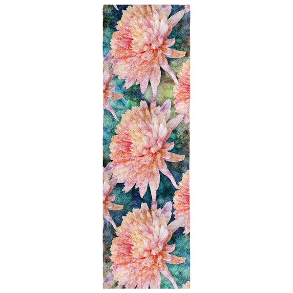 Birthday Blossom Poly Silk Scarf November, Chrysanthemum