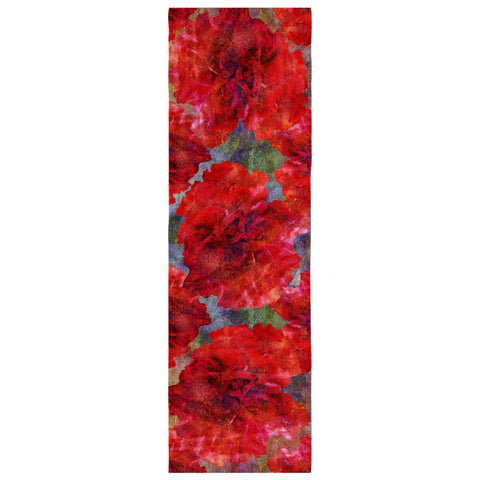 Birthday Blossom Poly Silk Scarf January, Carnation