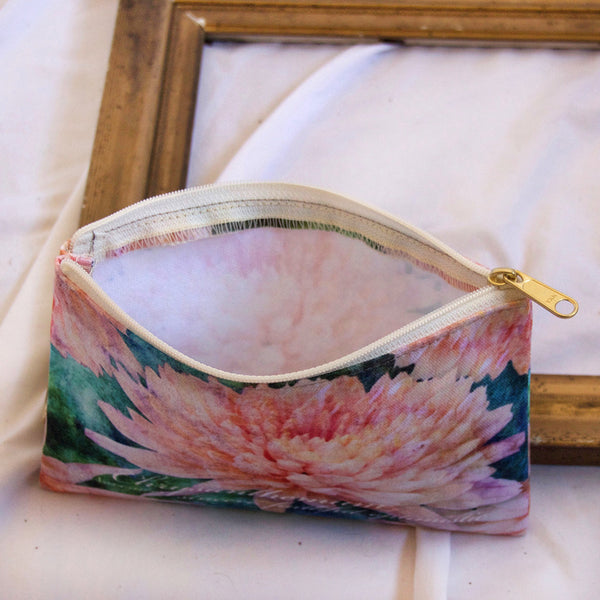 Birthday Blossom Cosmetic Pouch - November, Crysanthemum