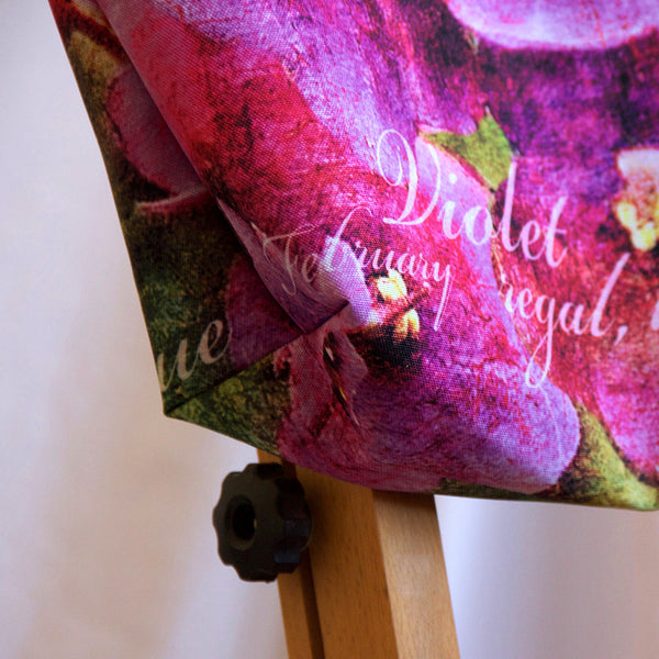 Birthday Blossom Tote Bag - February Violet