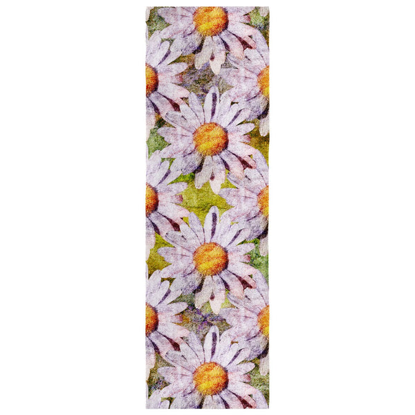 Birthday Blossom Poly Silk Scarf April, Daisy