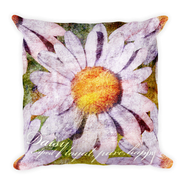 Birthday Blossom Accent Pillow - April, Daisy