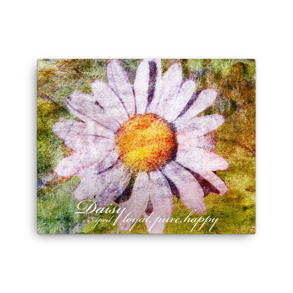 Birthday Blossoms Wall Art - Daisy, with characteristic description