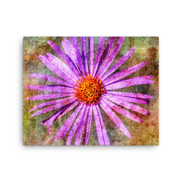 Birthday Blossoms Wall Art - AsterThrow Pillow