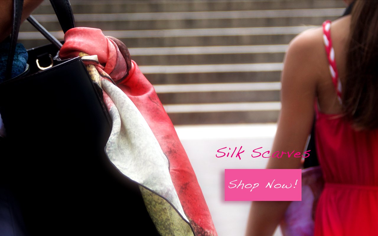 silk scarves birthday blossoms